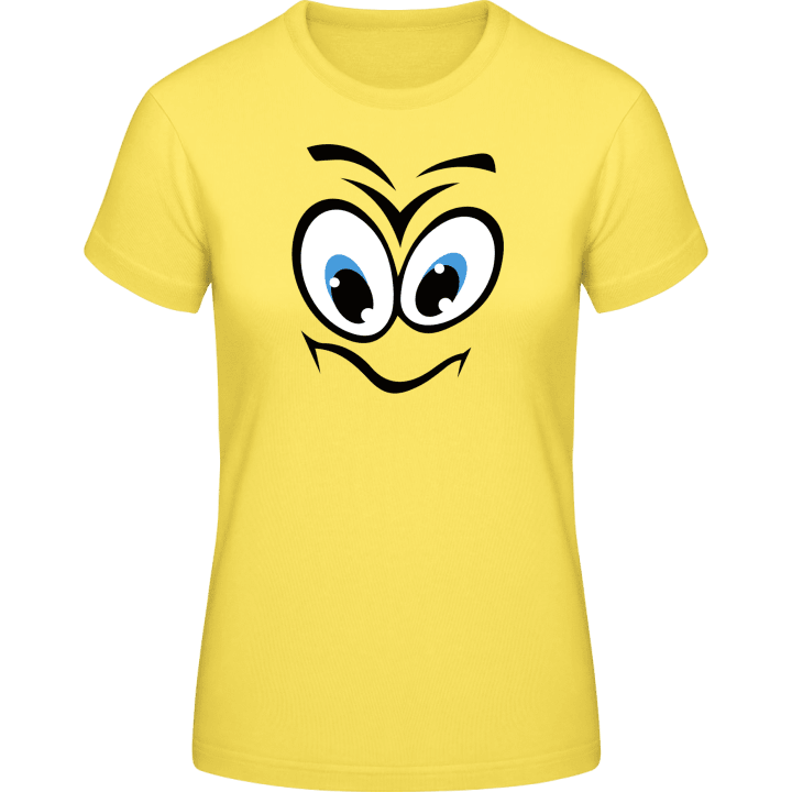 Smiley Character T-shirt för kvinnor contain pic