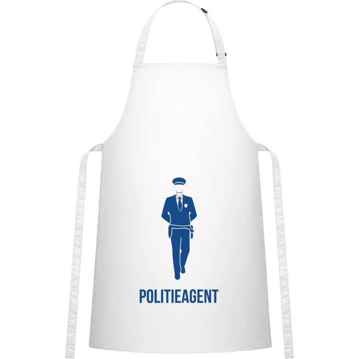 Politieagent Silhouette Delantal de cocina contain pic