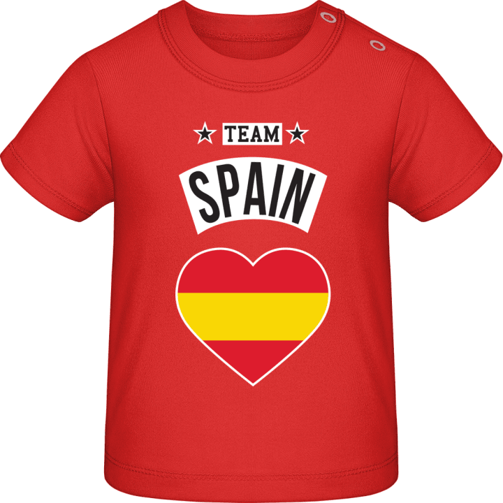 Team Spain Heart Baby T-skjorte contain pic