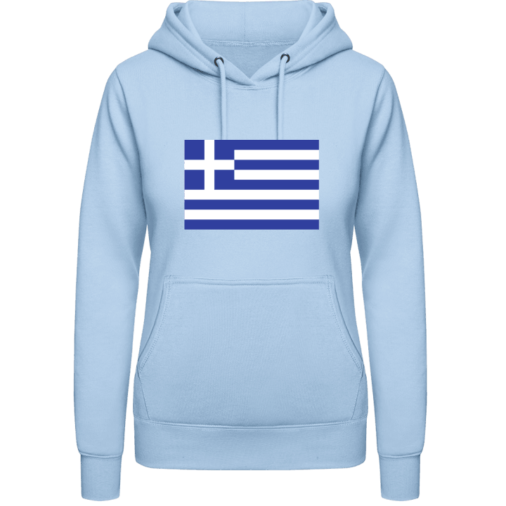 Greece Flag Sudadera con capucha para mujer contain pic