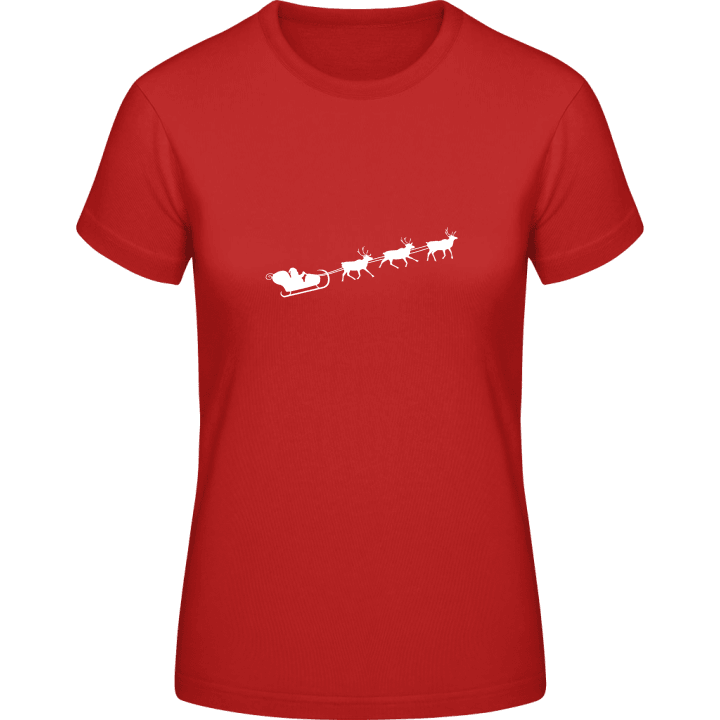 Santa Claus Flying Vrouwen T-shirt 0 image