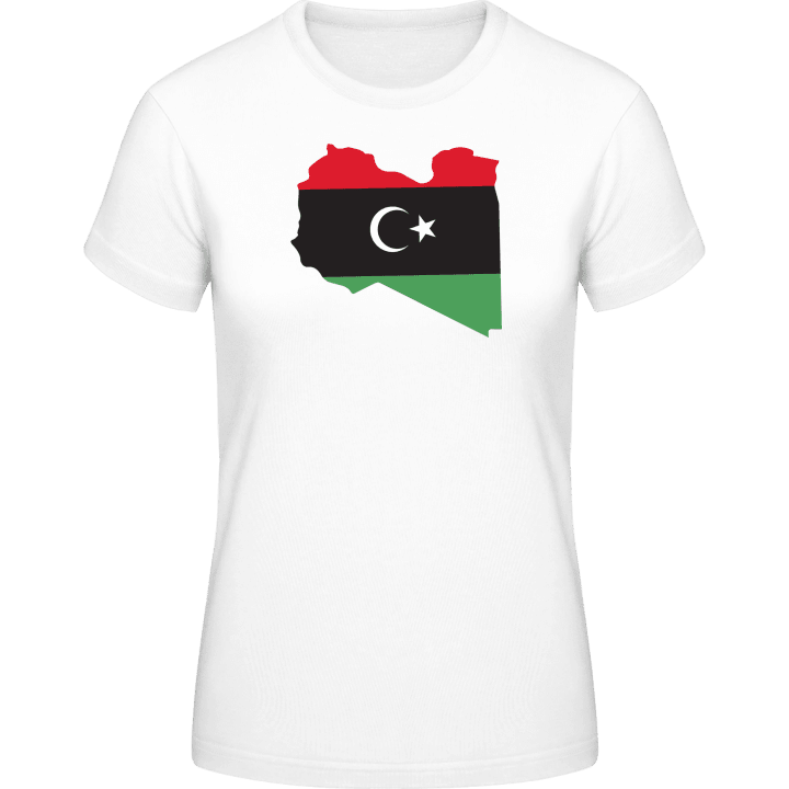 Libya Map T-skjorte for kvinner contain pic
