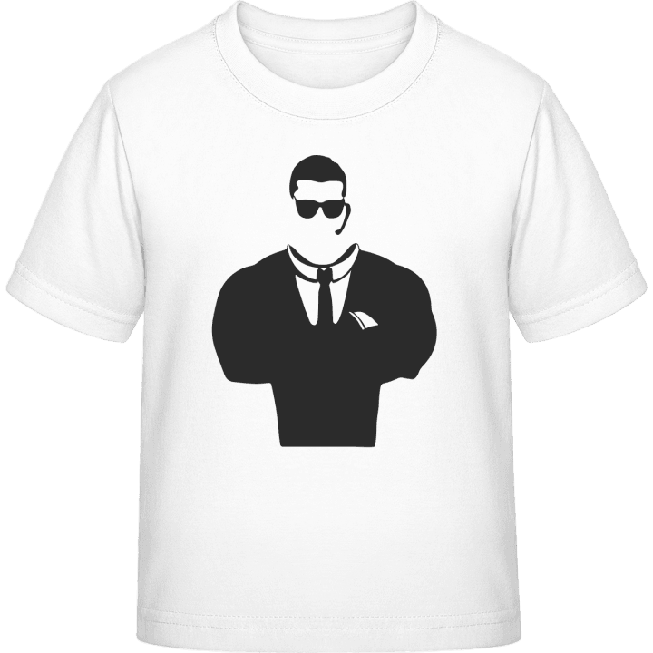 Security Guard Silhouette Kids T-shirt contain pic