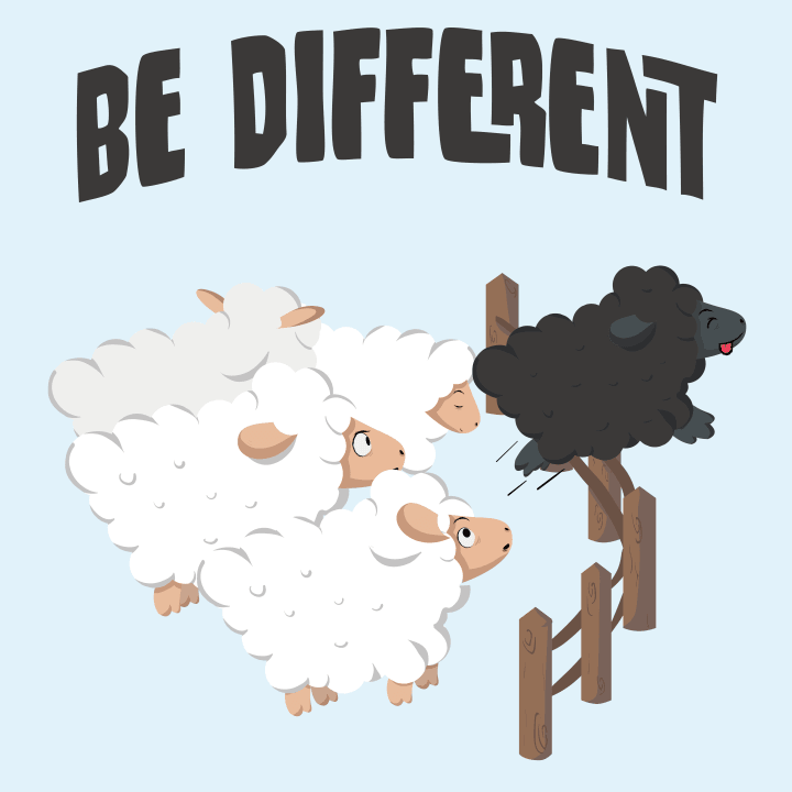 Be Different Black Sheep Baby T-skjorte 0 image