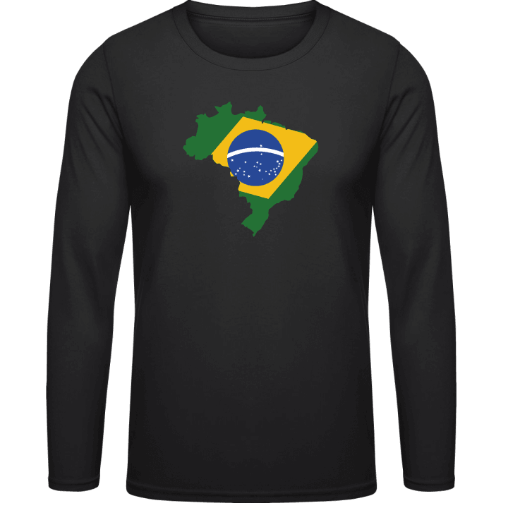 Brazil Map Langermet skjorte contain pic