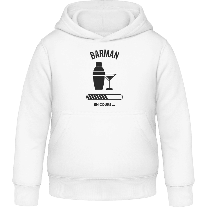 Barman en cours Kids Hoodie contain pic