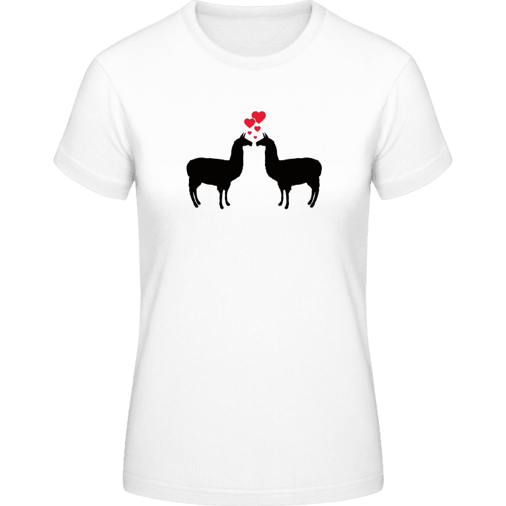 Llamas in Love T-shirt för kvinnor 0 image