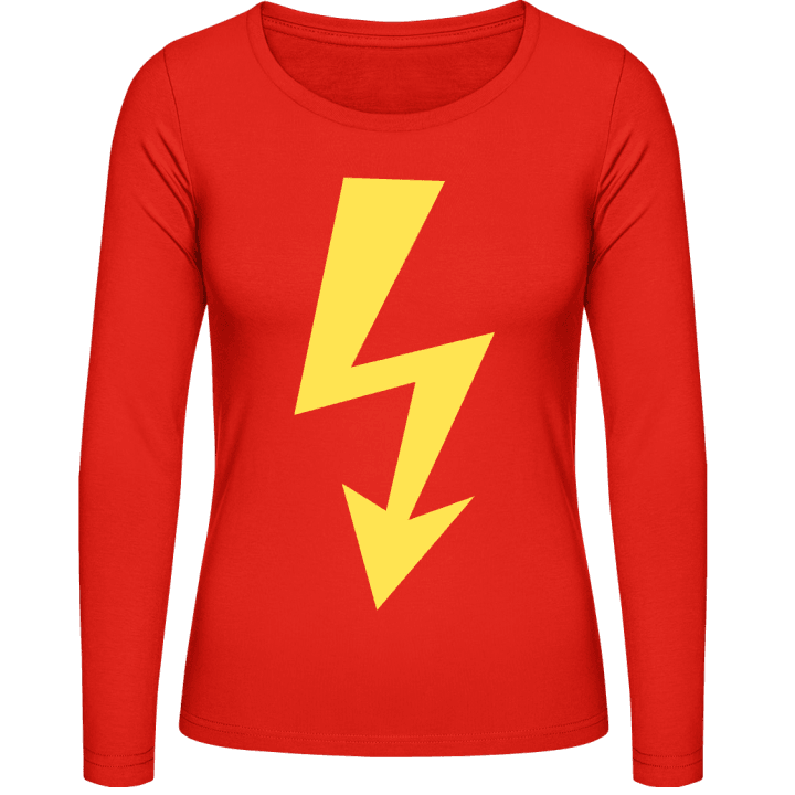 Electricity Flash Vrouwen Lange Mouw Shirt contain pic