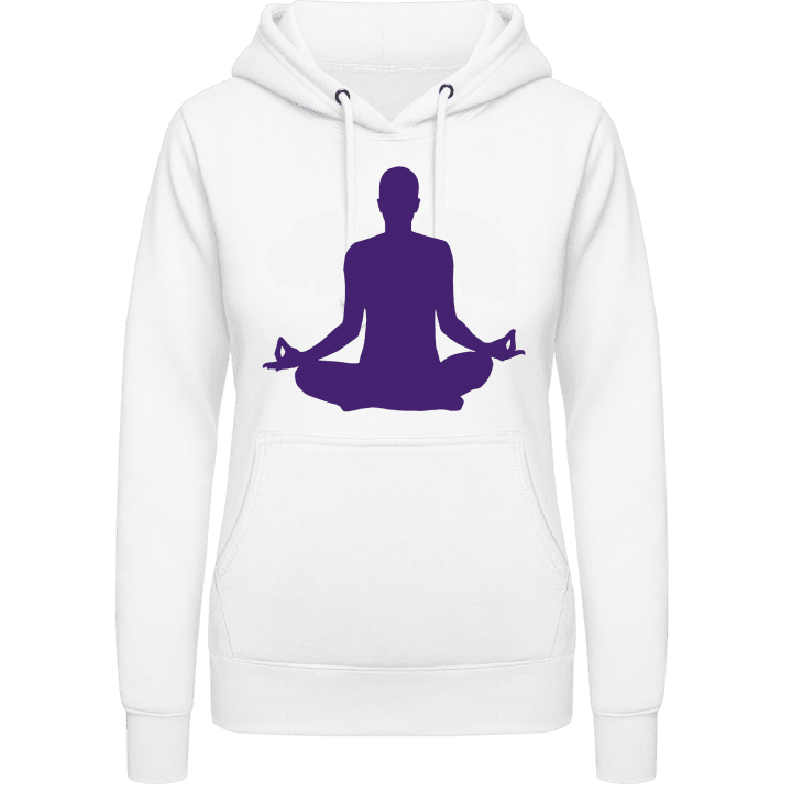 Yoga Meditation Scene Felpa con cappuccio da donna contain pic