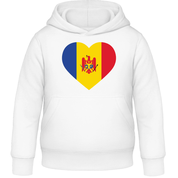 Moldova Heart Flag Felpa con cappuccio per bambini contain pic