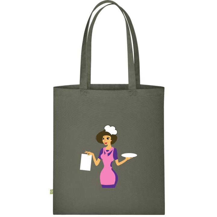 Female Cook Silhouette Väska av tyg contain pic