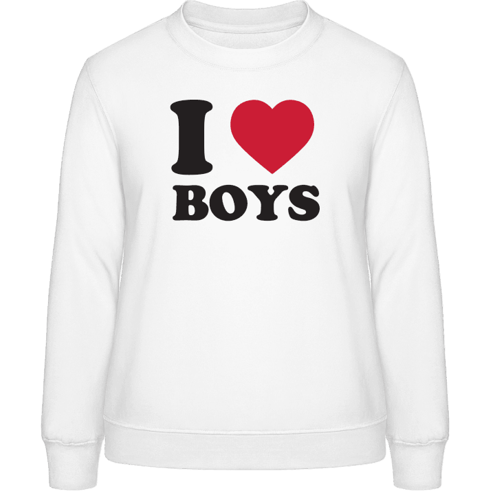 I Heart Boys Sweat-shirt pour femme contain pic