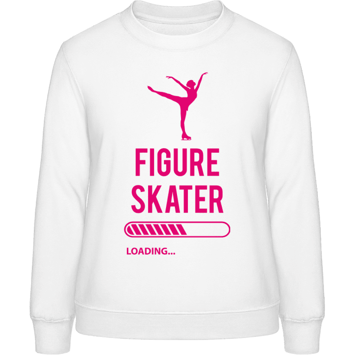 Figure Skater Loading Sweatshirt för kvinnor contain pic