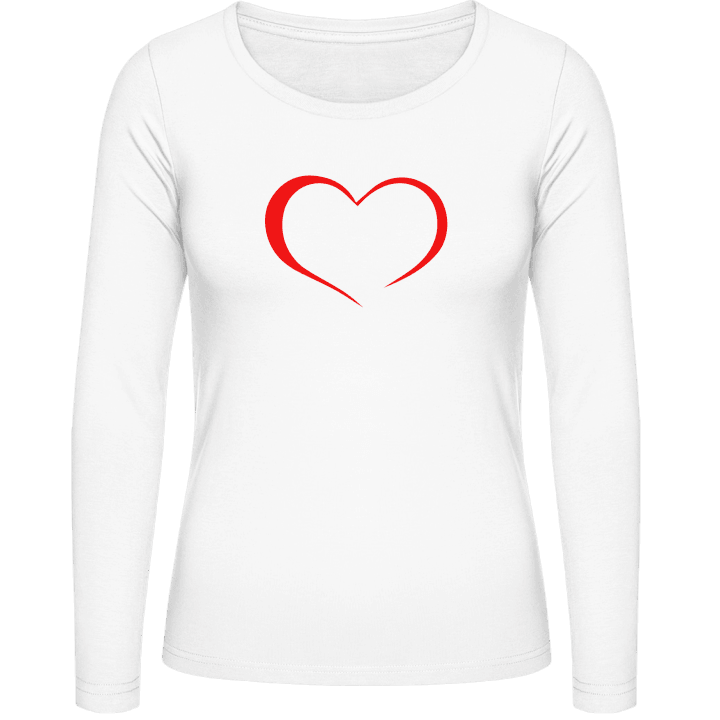 Heart Logo T-shirt à manches longues pour femmes contain pic