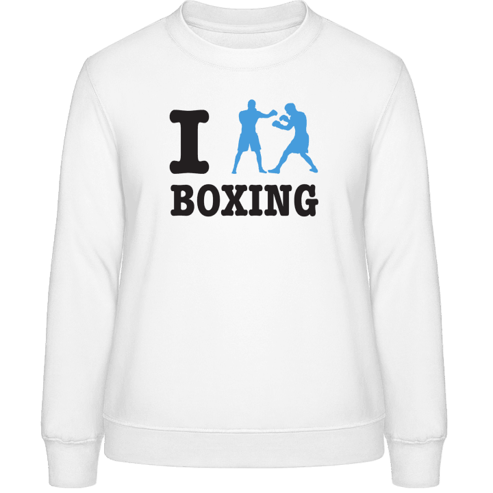 I Love Boxing Sweatshirt för kvinnor contain pic