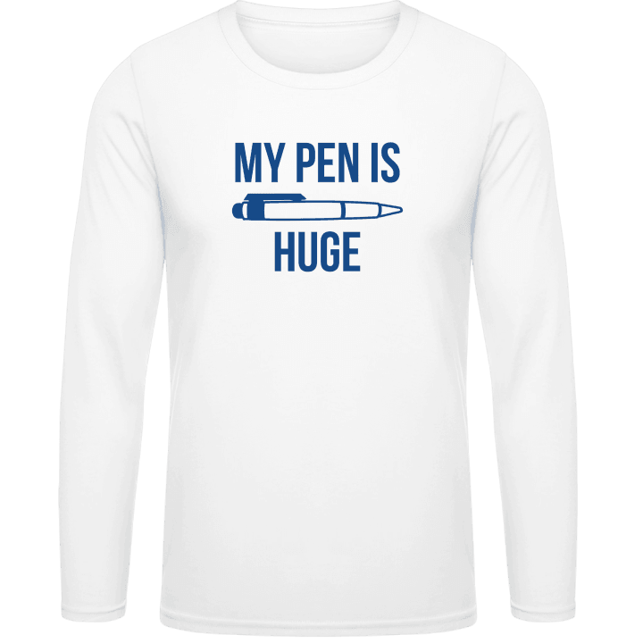 My pen is huge fun Langermet skjorte contain pic