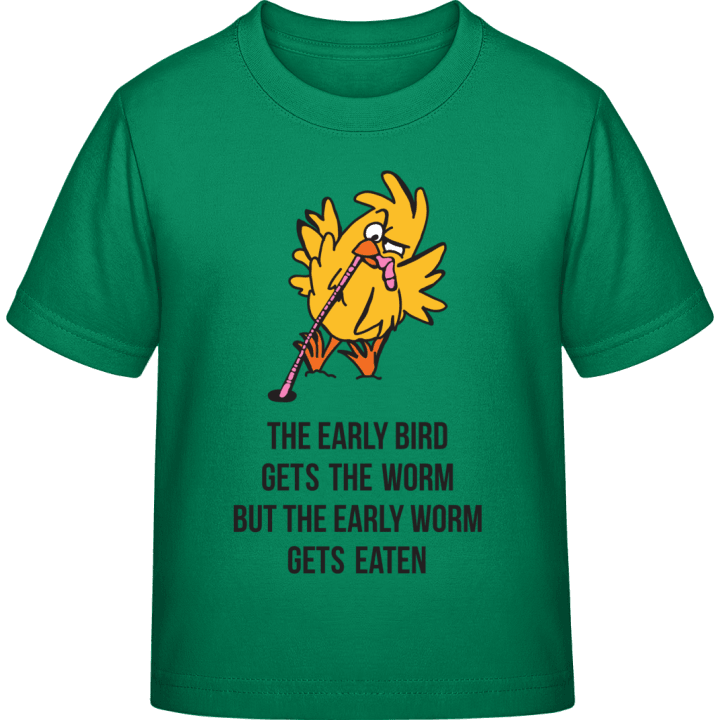 The Early Bird vs. The Early Worm T-shirt för barn contain pic