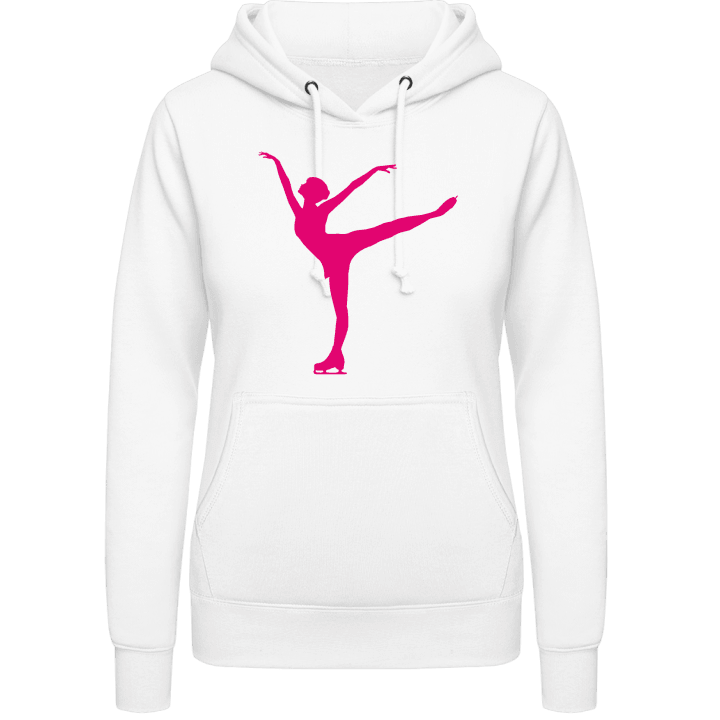 Ice Skater Silhouette Vrouwen Hoodie contain pic