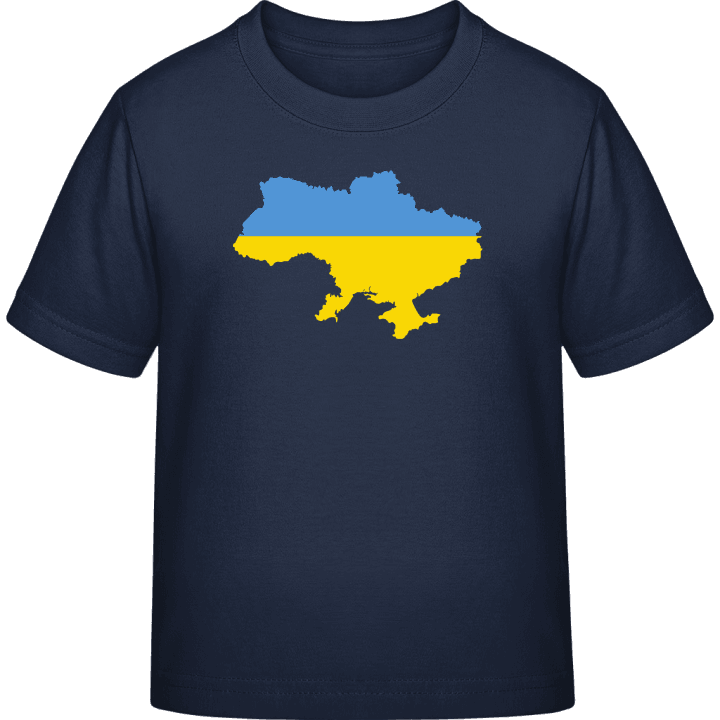 Ukraine Map T-shirt för barn contain pic