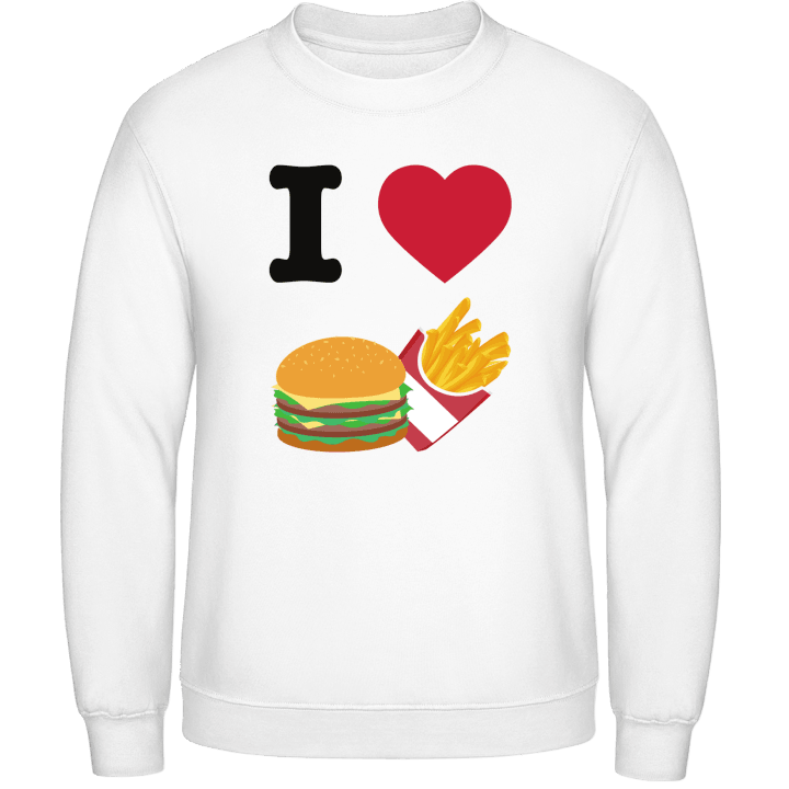 I Love Fast Food Sweatshirt contain pic