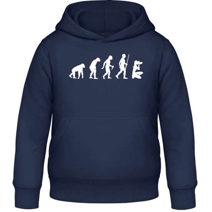 Female Photographer Evolution Kids Hoodie contain pic