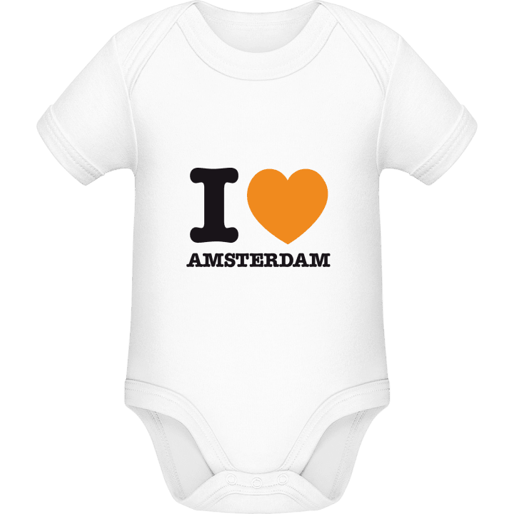 I Love Amsterdam Baby romper kostym contain pic
