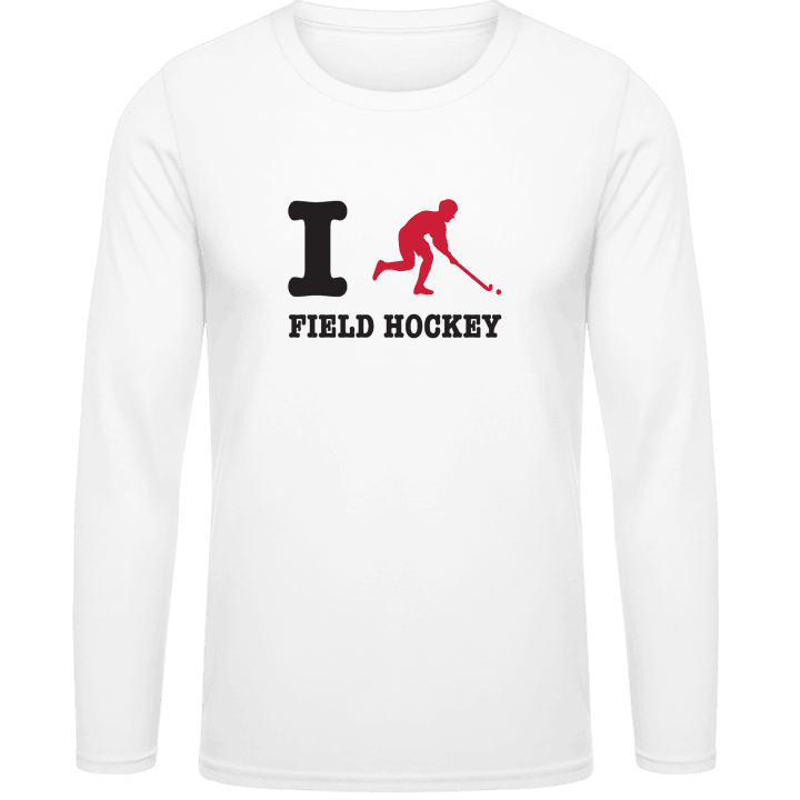 I Love Field Hockey T-shirt à manches longues contain pic
