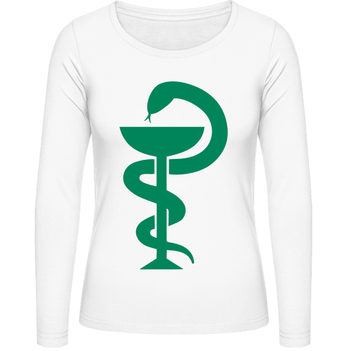Pharmacy Symbol Langermet skjorte for kvinner contain pic