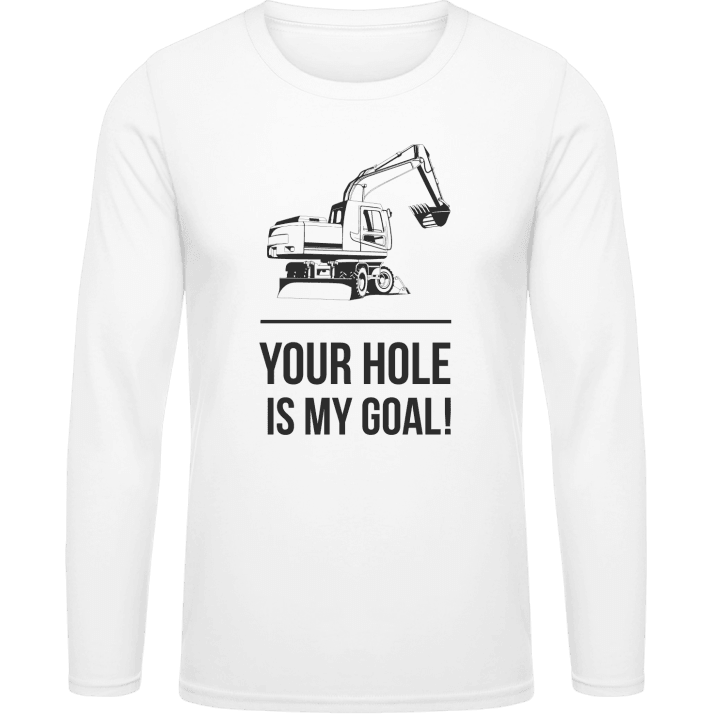Your Hole is my Goal Langarmshirt contain pic