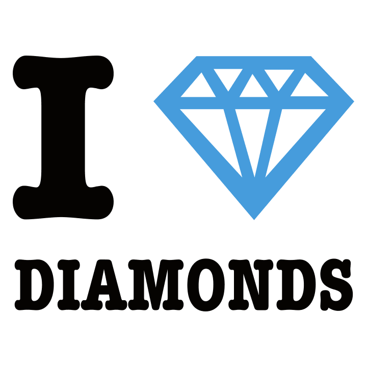 I Love Diamonds Vrouwen T-shirt 0 image