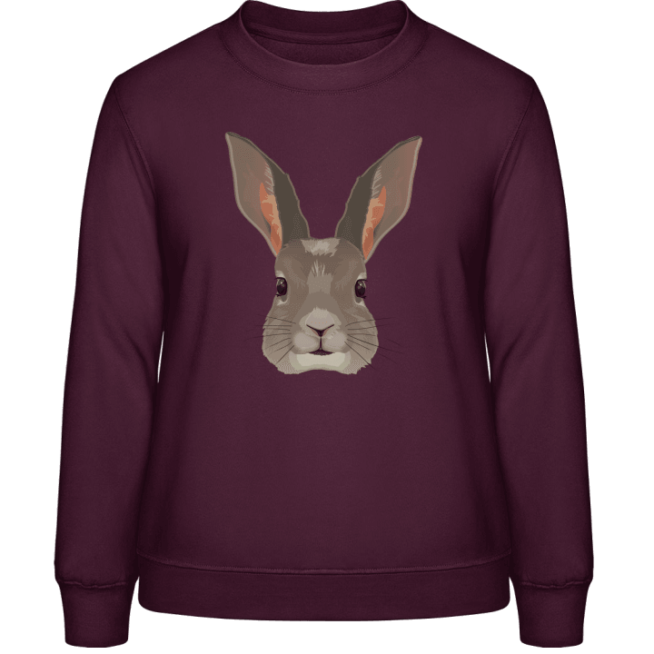 Hasen Kaninchen Kopf Realistisch Frauen Sweatshirt 0 image