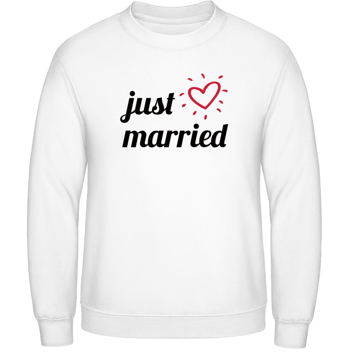 Just Married Heart Sweatshirt contain pic