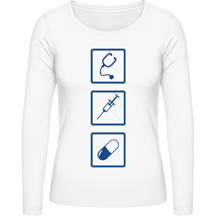 Medical Care T-shirt à manches longues pour femmes contain pic
