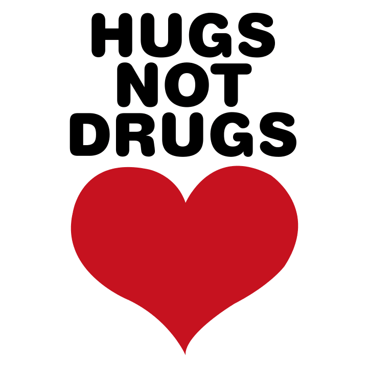 Hugs Not Drugs Felpa con cappuccio 0 image