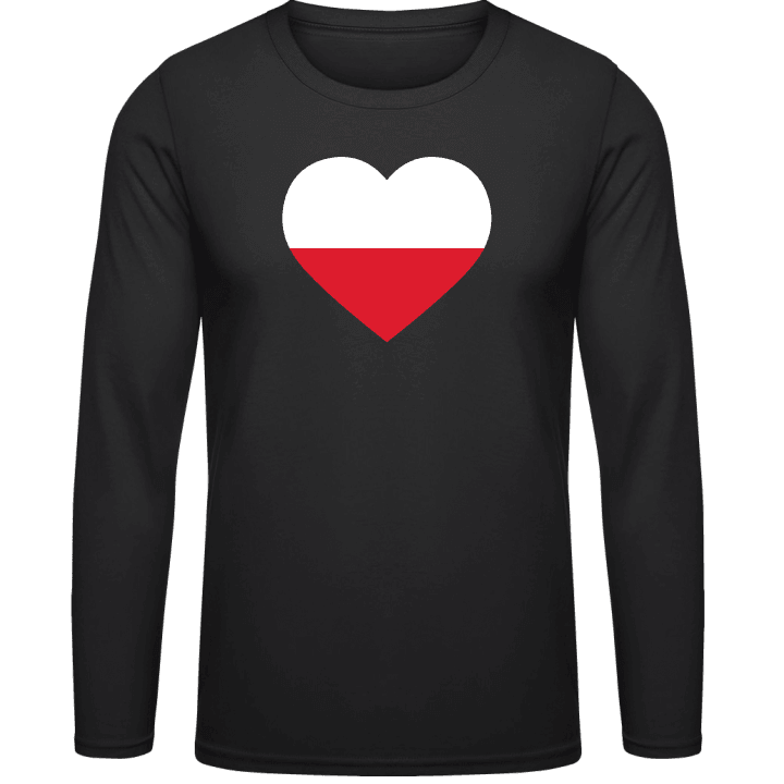 Poland Heart Flag T-shirt à manches longues contain pic