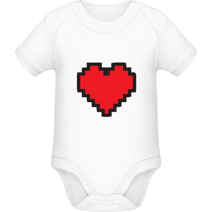 Big Pixel Heart Baby romper kostym contain pic