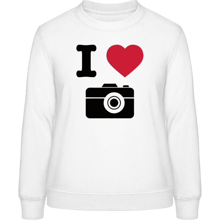 I Love Photos Frauen Sweatshirt contain pic