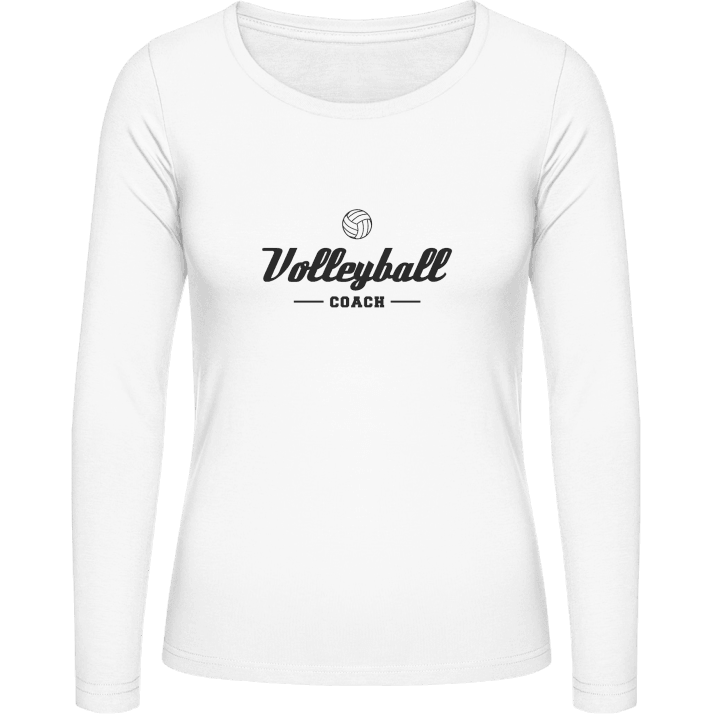 Volleyball Coach Frauen Langarmshirt contain pic