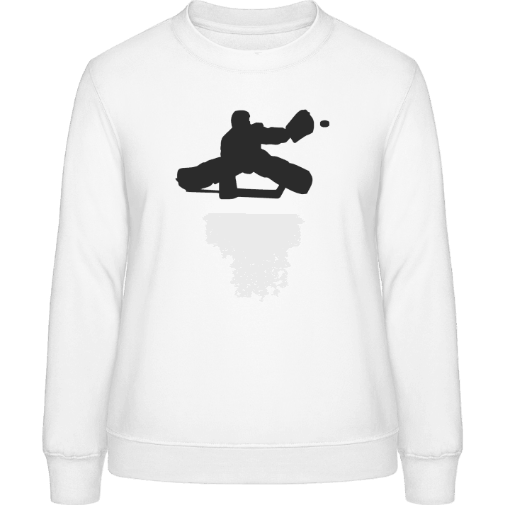 Ice Hockey Keeper Sweat-shirt pour femme contain pic