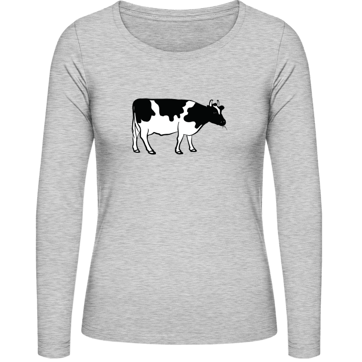 Cow Illustration Langermet skjorte for kvinner 0 image