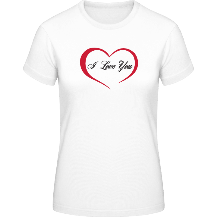 I Love You Heart T-skjorte for kvinner 0 image