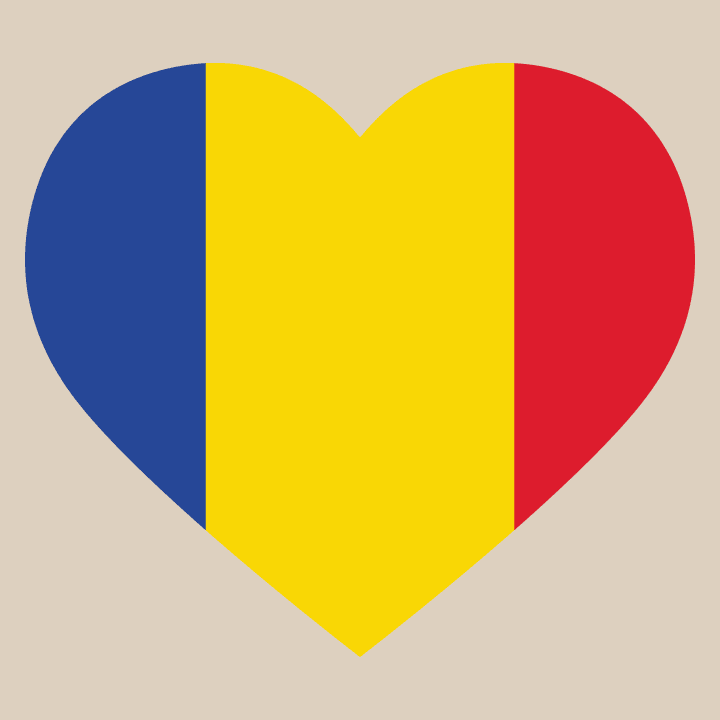 Romania Heart Flag Hoodie för kvinnor 0 image