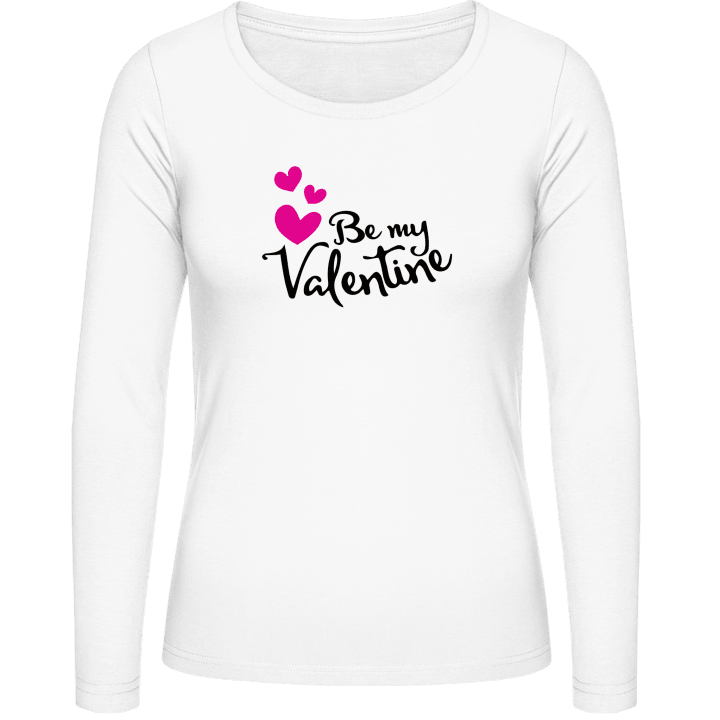 Be My Valentine Slogan Langermet skjorte for kvinner 0 image