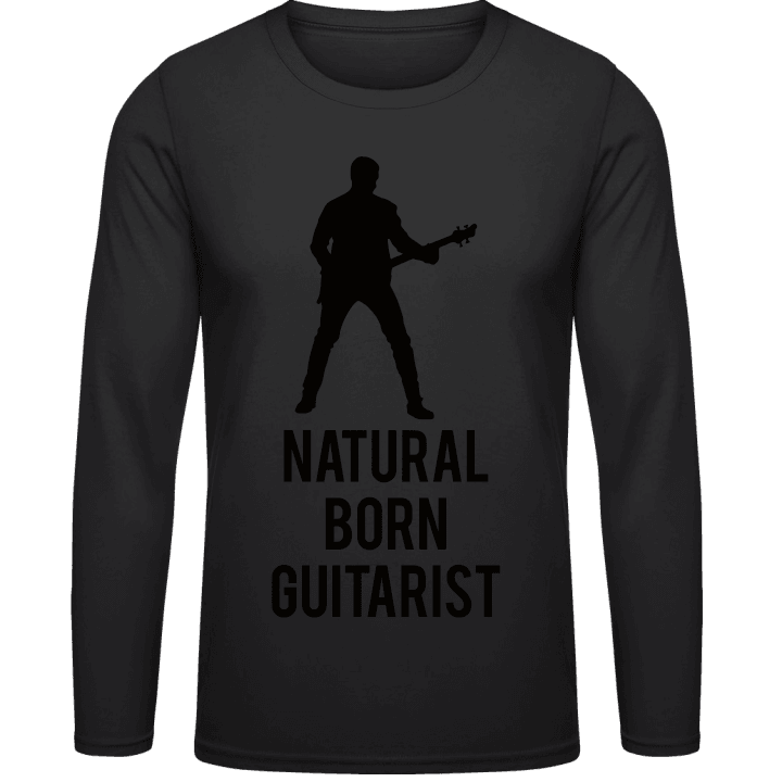 Natural Born Guitar Player Långärmad skjorta contain pic
