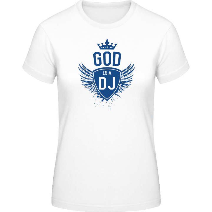 God is a DJ Winged T-shirt för kvinnor contain pic