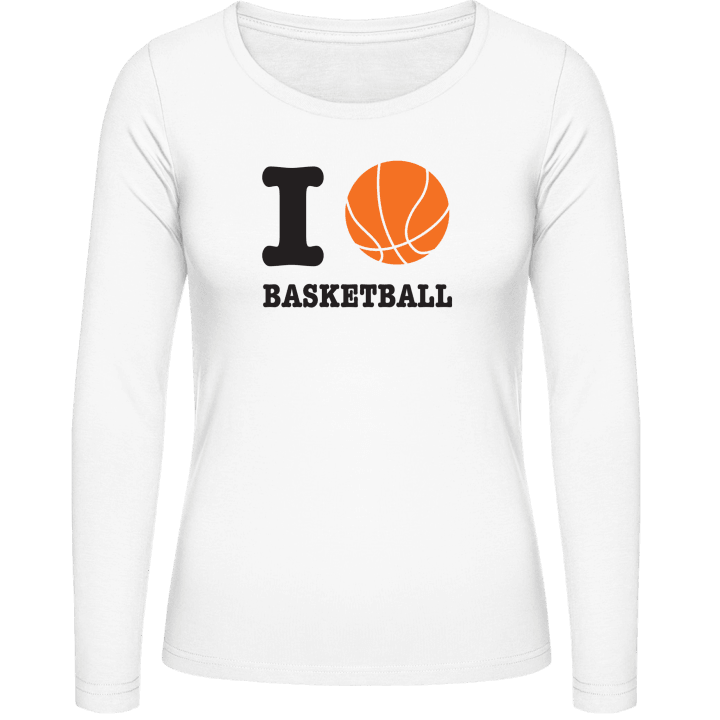 Basketball Love Langermet skjorte for kvinner contain pic