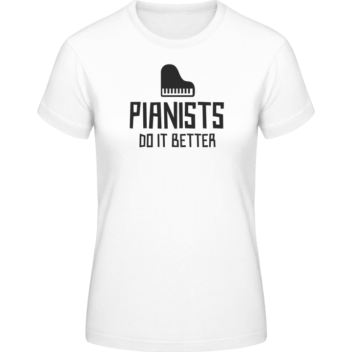 Pianists Do It Better T-shirt för kvinnor contain pic