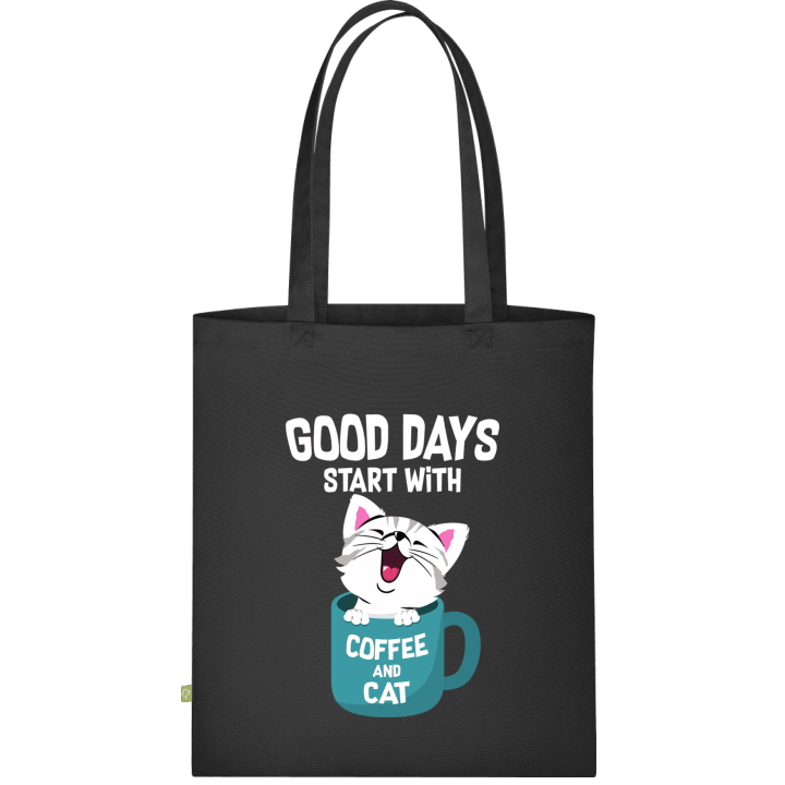 Good Days Start With Coffee And Cat Sac en tissu 0 image