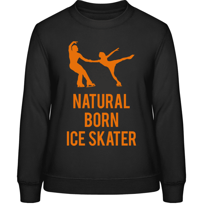 Natural Born Ice Skater Sweatshirt för kvinnor contain pic