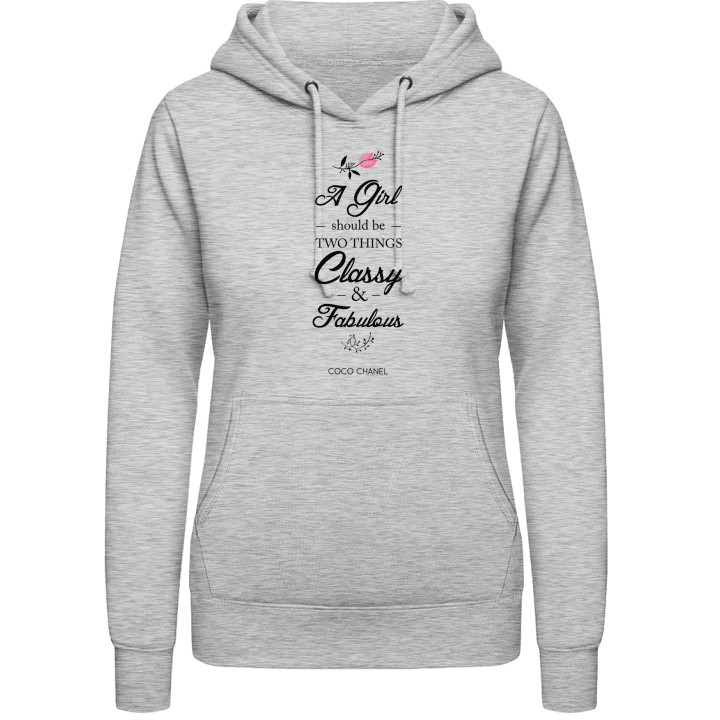A Girl Should be Classy and Fabulous Hoodie för kvinnor 0 image